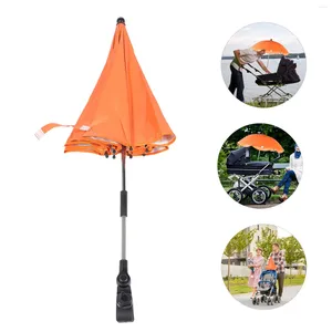 Stroller-onderdelen Paraplu Babystoel met klem verstelbare afneembare clip-on push pushchair parasol peuter wagen