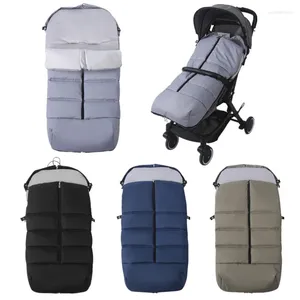 Kinderwagenonderdelen Winter Dikke Fleece Babyslaapzak Accessoires Universele waterdichte winddichte kinderwagen Voetenzakzakken