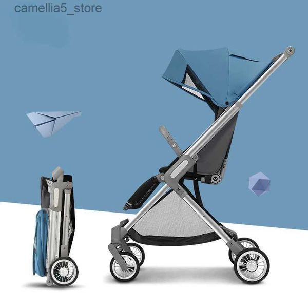 Poussettes # Chariot pour bébé 0 à 3 ans Poussette légère Nouveau-né Portable Bébé Parapluie Transport Poussette de voyage Chariot pour bébé Q231116