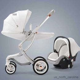 Poussettes # poussette bébé 2in1 / 3 dans 1 chariot pour bébé de luxe avec siège d'auto-né pour bébé