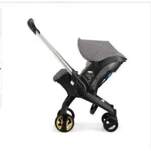 Strollers# Baby Stroller 4 In 1 met autostoel Baby Bassinet High Landscope Vouw Baby koets Voorkoper voor pasgeborenen Landscoop 3 In 1 Comfortale Decord Out Designer