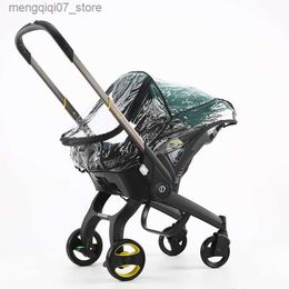 Poussettes # Accessoire de poussette de bébé avec sac maman poussette siège auto en quelques secondes pour chariot nouveau-né chariot de sécurité moustiquaire Portable L240319