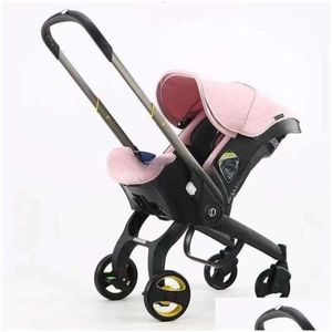 Poussettes # siège d'auto de poussette pour bébé pour le nourrisson né aux noirs par chariot de sécurité Carriage Léger 3 en 1 livraison de voyage Brand haut de gamme Soft 54