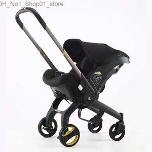 Poussettes # Siège d'auto de poussette de bébé pour landaus nouveau-nés Buggy de sécurité chariot de sécurité chariot léger 3 en 1 système de voyage Q231213