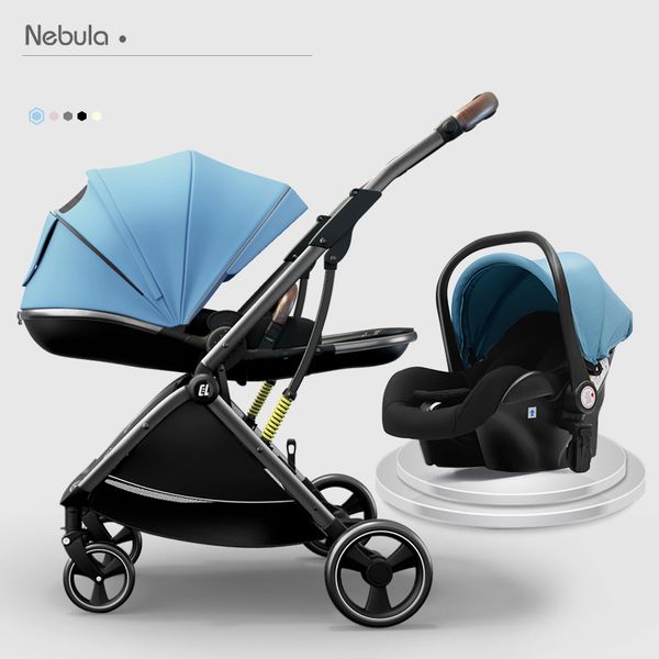 Cochecitos Cochecito de bebé Diseñador Rápido y accesorios 2 en 1 Light Walk R High-land Pram Traje de carro portátil Marca Suave Moda de alta gama