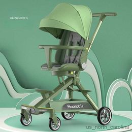 Poussettes # poussette bébé pour bébé pliage de chariot pour nourrisson Pollable pliable extérieur portable bébé high vue chariot quatre roues R230817