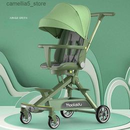 Kinderwagens # Kinderwagen voor baby Opvouwbaar Kinderwagen Kinderwagen Opvouwbaar Buiten Draagbaar Baby Hoog zicht Vervoer Kinderwagen met vier wielen Q231116