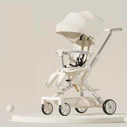 Carrollers# Baby Stroller Four Wheels Bidireccional Ligero Ligero Baby Childrens Cart con comodidad H240514