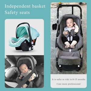 Poussettes # Baby Stroller High Landview 3 in 1 Portable Pouchchair Pram Comfort pour né Q240429