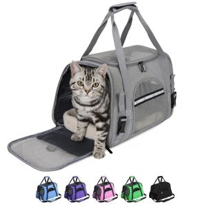 Cochecitos para gatos, bolsas portadoras de coche, mochila transpirable para perros, bolsa de viaje plegable para mascotas, suministros para gatos, accesorios para cajas de transporte para cachorros