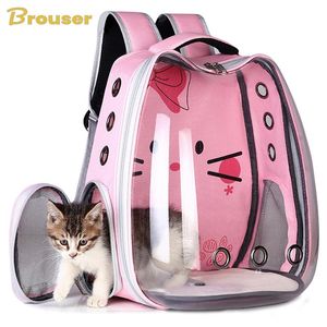 Cochecitos, mochila transportadora para gatos, bolsas transparentes transpirables para cachorros y gatos, bolsa de viaje para perros pequeños, caja, jaula, cápsula espacial