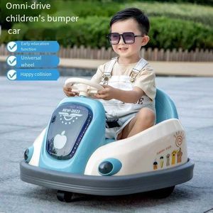 Poussettes # Childrens Charrater Car Electric Bumper Carr Rocuable Remote Control Toys Drift Kart Rotation de 1 à 6 ans garçons et filles T240509