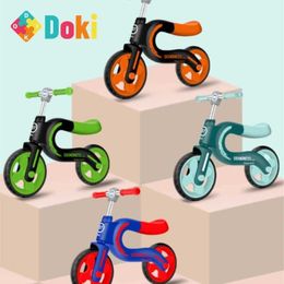 Strollers# Dokitoy Childrens Balanced Riding Bike 1 tot 6 jaar oud Pedaal Baby Scooter Roller Roller Coaster Oefening Fysieke functie Hot 2024 T240509