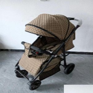 Kinderwagens # Modeontwerper Enkele kinderwagen Safety Car Draagbaar reissysteem Eenvoudig luxe babyverjaardagscadeau Drop Delivery Baby, Kid Dhpeu