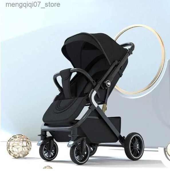 Poussettes # Haut paysage absorption de choc absorption bébé poussette de voyage portable Prams pliants s'asseoir et s'allonger dans les deux directions chariot pour bébé