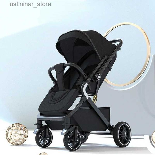 Poussettes # High Paysage Absorption d'amortisseur Bébé poussette de voyage portable Prams pliants s'asseoir et s'allonger dans les deux directions Baby Carriage L416