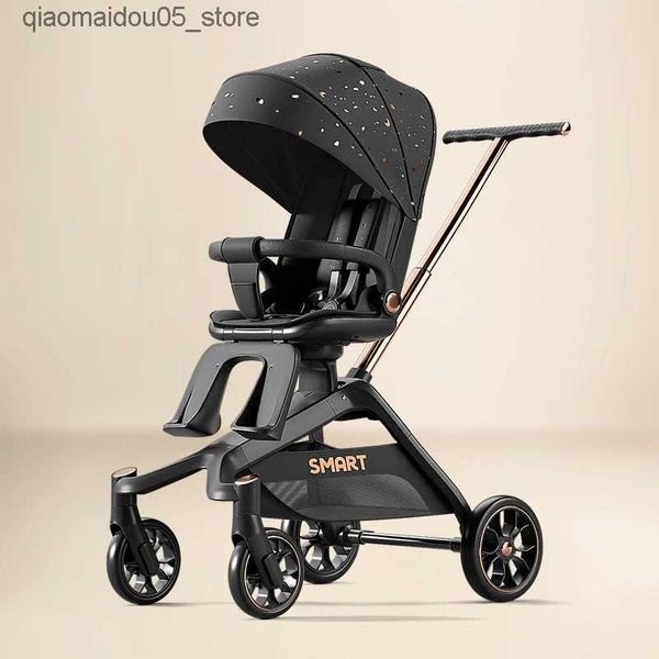 Carrollers# Alta visibilidad Portable Baby Camisque Compacto de viaje Ligero Ligero Adecuado para bebés y niños pequeños con 360 asientos oscilantes Q240413