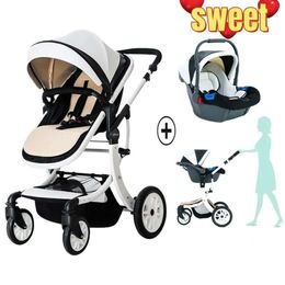 Poussettes # dans le concepteur 1 bébé avec siège auto haut paysage chariot léger né landau luxe absorption pliable poussettes # poussettes # poussettes #