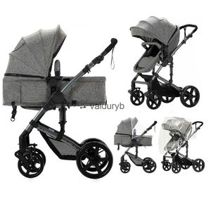 Kinderwagens # Lichtgewicht Kinderwagen Hoge kwaliteit Hoge landschap Opvouwbare Winkelwagen Comfort Kinderwagen 2 in 1 voor pasgeboren baby Gratis Verzendingvaiduryb