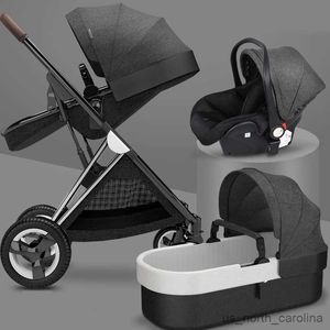 Poussettes # Luxury Baby Parsers High Landscape Baby Kinderwagen Travel Pram Carriage Basking Baby Aaut Siège Baby Poustre R230817