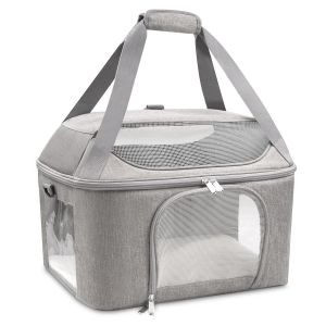 Kinderwagens Pet Backpack Ademende Cat Carrier Bag Travel Airline goedgekeurde transporttas voor kleine honden en katten