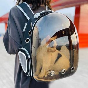 Strollers Pet Supplies Cat Bag Space Capsule Backpack Go Out Portable Pet Bag Cat Transparent Backpack Dog Wear Cat Shoulders