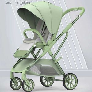 Strollers# Portable Baby Strollers Baby Travel Vouwing Infant Trolley Pram Shock High View kan gaan zitten of gaan liggen