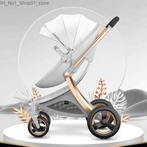 Poussettes # Poussettes bébé poussette peut s'asseoir et s'allonger voyage léger pliant haut paysage chariot Absorption bidirectionnelle Born marque haut de gamme doux Q231215
