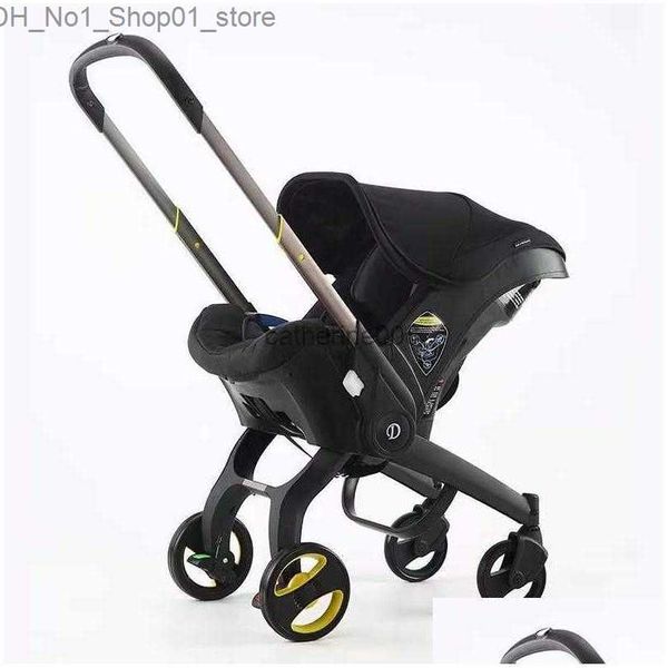 Poussettes # Poussettes Siège d'auto de poussette de bébé pour landaus nouveau-nés infantile par chariot de sécurité chariot léger 3 en 1 système de voyage livraison directe enfants Dhi1M Q231215