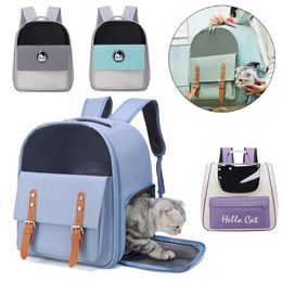 Poussettes été chat sac à dos mode respirant sacs de transport pour animaux de compagnie pour chats chaton Ragdoll animaux de compagnie fournitures de plein air accessoires Mochila Gato