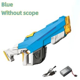Strong Electric Shooting Water Gun Toys Full Automatic haute pression Spray Blaster Swim Spup Outdoor Place Pool Pool For Boys Kids 240425