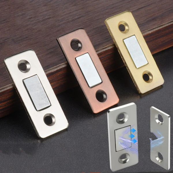 Strong Magnetic Cabinet Catches Set Metal Door Stops Hidden Closer With Vis Stick Sticker Furniture Assurez la porte plus proche magnétique