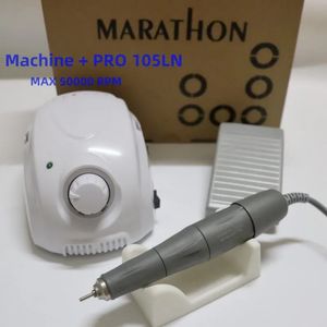 Strong Marathon Champion3 Strong 210 Pro 105ln Handle 50000 RPM Electric Manucure Nail Drill Machine Forte Art Tool 240509
