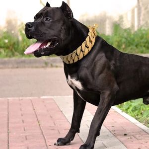 Colliers de chaîne de chien en métal solide de 30 mm collier d'étranglement d'entraînement pour animaux de compagnie en acier inoxydable pour grands chiens