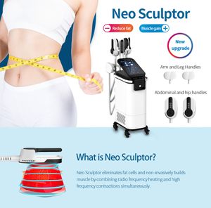 Forte puissance HIEMT sculptant EMSlim Neo HI-EMT Machine 4 poignées avec stimulateur musculaire RF EMS perte de poids électromagnétique équipement de beauté de mise en forme du corps brûlant les graisses