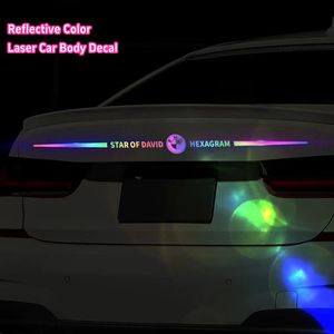 Strong réfléchissant laser modifié de la voiture personnalisée Hotte tête de roue arc roue d'aile arrière de la voiture arrière porteur de carrosserie autocollant pour BMW Audi VW Benz Nissan Honda Toyota Volvo Buick