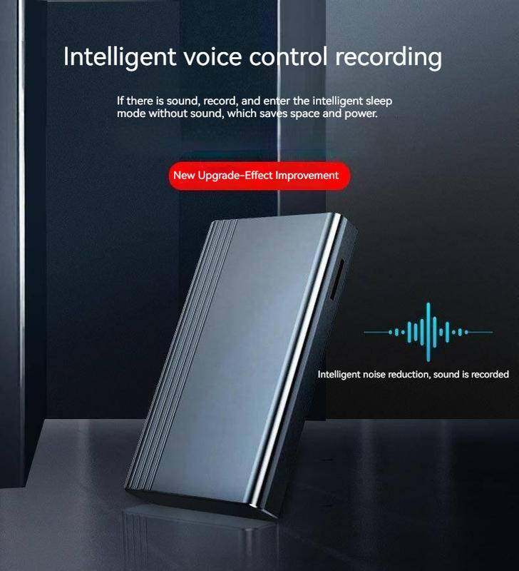 Sttwunake Voice Activated Recorder 500hoursデジタルレコーディングデバイスプロフェッショナルサウンドdictaphoneオーディオマイクロレコードポータブル