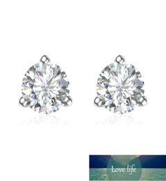 Stud 1.2ctcolor VVS1 Moissanite Woman Silver 925 Earring Schroef Achteroor Piercing Studs Lab Diamond oorbellen Damesjuwelen1275083