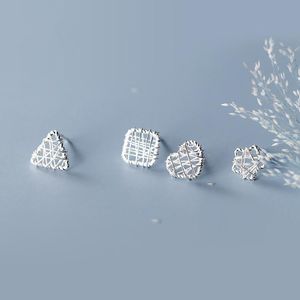 Goujon 100% 925 solide véritable argent Sterling creux étoile à cinq branches boucles d'oreilles pour femmes dame fil boule bijoux de mode