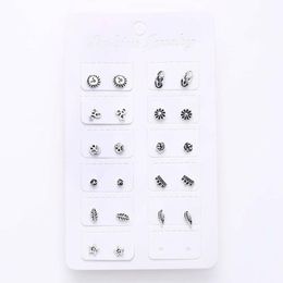 Goujon 11 paires/ensemble femmes BOHO Mini boucles d'oreilles breloques d'oreille petits bijoux pour Piercing mode minimaliste