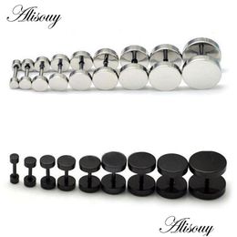 Stud 1Pc Man Vrouwen Barbell Punk Gothic Rvs Oorstekers Oorbellen Drop Levering Sieraden Oorbellen Dhgarden Ot5G8