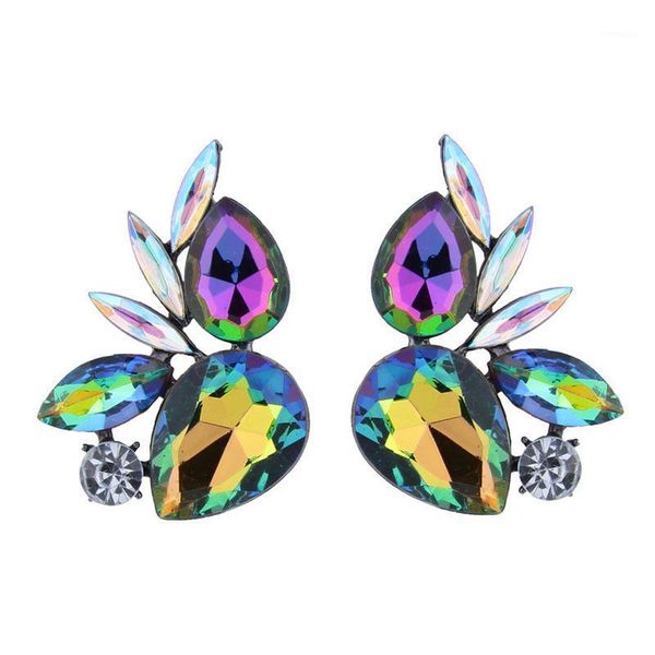 Stud 2022 llegada multicolor cristal bohemio Sexy boda fiesta pendientes para mujeres Maxi joyería moda gran regalo