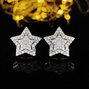 Stud 2023 Nouvelle mode pentagramme couleur argent boucles d'oreilles coréennes pour femmes fête cadeau bijoux en gros E6282 H240125