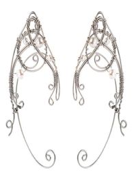 Stud 2pcs Fashion Elf puestos de oreja de oído Clip en los aretes Joyas Regalo para mujeres 2210143551411