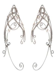 Stud 2pcs Fashion Elf Ear Cuffs Ear Hook Clip on Oorrings sieraden Gift voor vrouwen 2210143551411