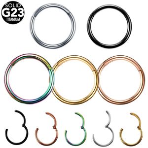 Stud 50pcs / lot segment articulé nez oreille septum anneaux lèvre nez sourcil mamelon clicker cartilage tragus piercing bijoux de corps 231020