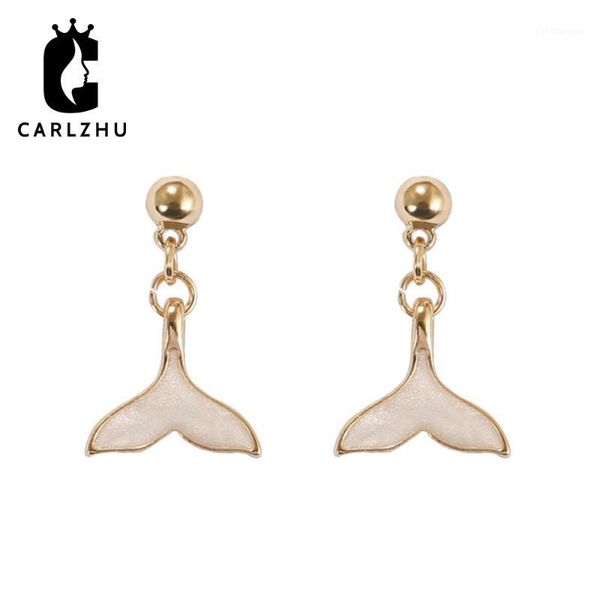 Boucles d'oreilles en argent Sterling 925 Anti-allergie queue de baleine boucles d'oreilles dauphin sirène pour femmes bijoux de fête de mariage