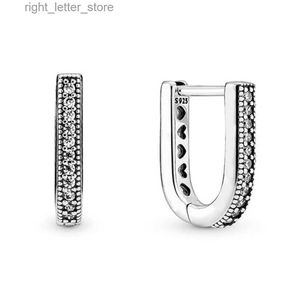 Stud authentique 925 en argent sterling en forme de U boucles d'oreilles de mode pour les femmes cadeau bijoux à bricoler soi-même YQ231211