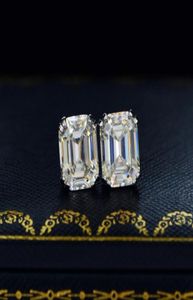 Stud Classic 925 Sterling Silver 810mm Aspen Cut Created Moissanite Diamond Earrings Ear Studs For Women Wedding Fine Jewelry2273237