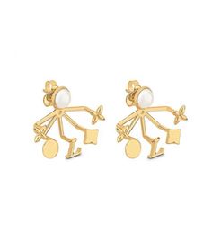 Pendientes de trébol de sementales Diseñadores para mujeres Flower Gold Flower Multi elementos Floral Floral Floral y espalda Fashion Fashion Jew5723810